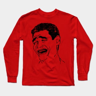 Me la suda - yao ming meme face - grunge design Long Sleeve T-Shirt